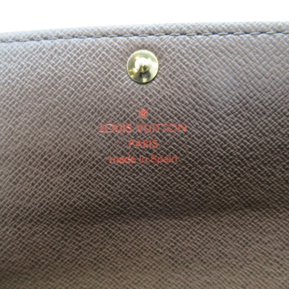 Louis Vuitton Sarah Portefeuille Wallet Bifold Canvas Damier Leather Brown - Picture 7 of 10